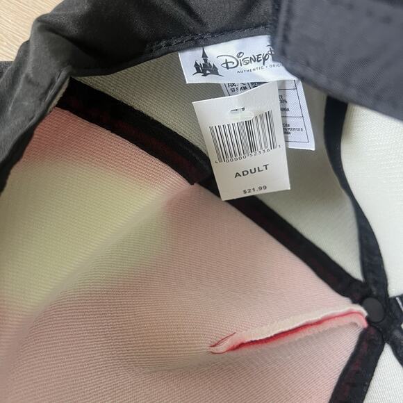 New Disney Parks Black Mickey Mouse Plush Foam Baseball Plush‎ Hat Cap - Picture 4 of 5